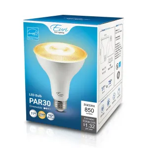 11W PAR30 Long Neck Dimmable LED Bulb - 40 Degree Beam - E26 Base - 850 Lm