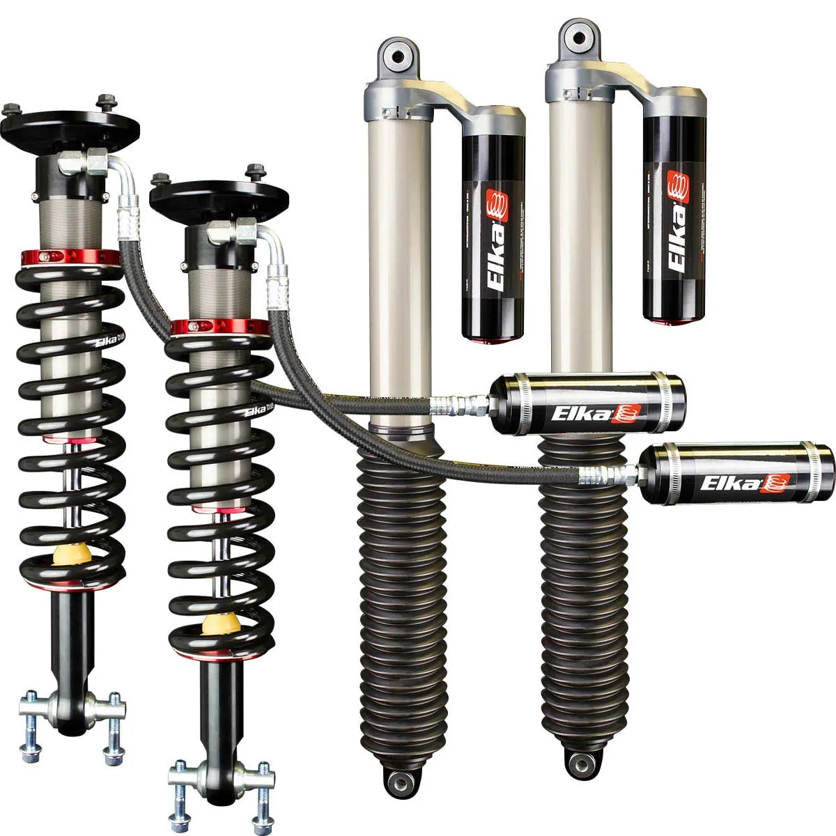 14-19 F150 Elka 2.5 RESERVOIR FRONT & REAR SHOCKS KIT 90032