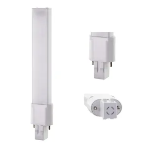 2 pin PL LED Bulb, 4W, 450 Lumens, 4000K, Omnidirectional, Replaces 13W CFL, G23 Base, Type B