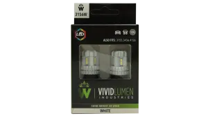 3156 White LED Bulbs High Output (Pair)