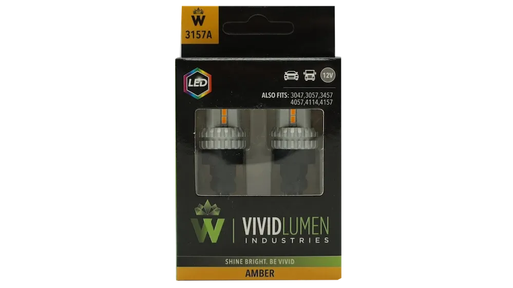 3157 Amber LED Bulbs High Output (Pair)