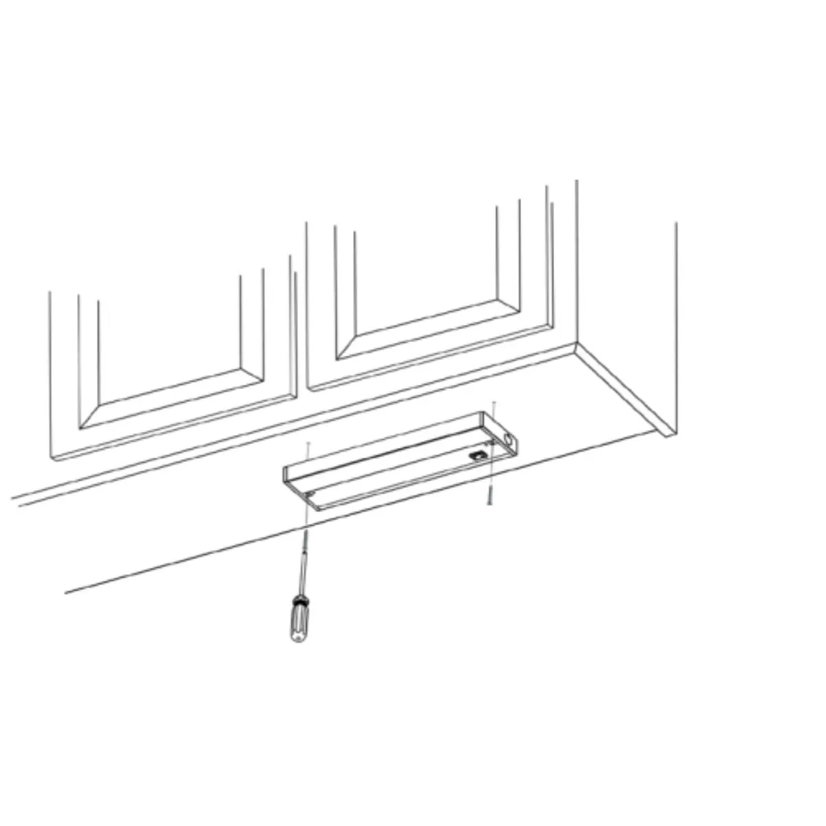36 Inch Under Cabinet LED Light with Tilting Lens, 1900 Lumens, Selectable CCT, 120V