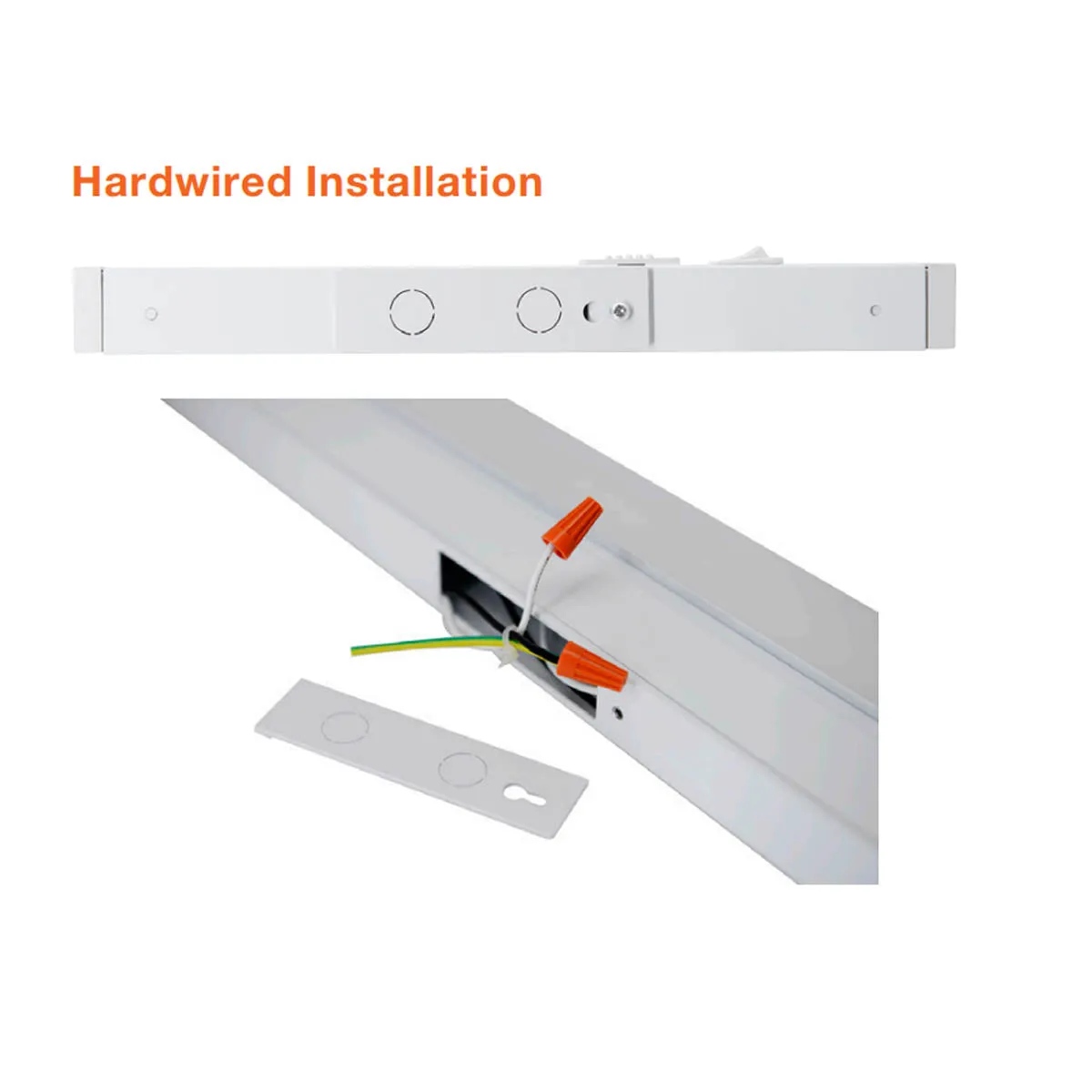 36 Inch Under Cabinet LED Light with Tilting Lens, 1900 Lumens, Selectable CCT, 120V