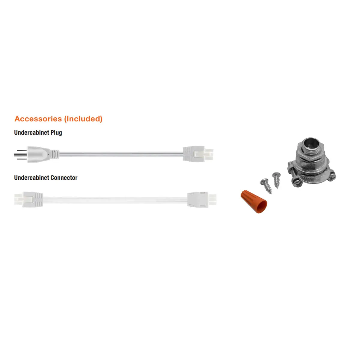 36 Inch Under Cabinet LED Light with Tilting Lens, 1900 Lumens, Selectable CCT, 120V