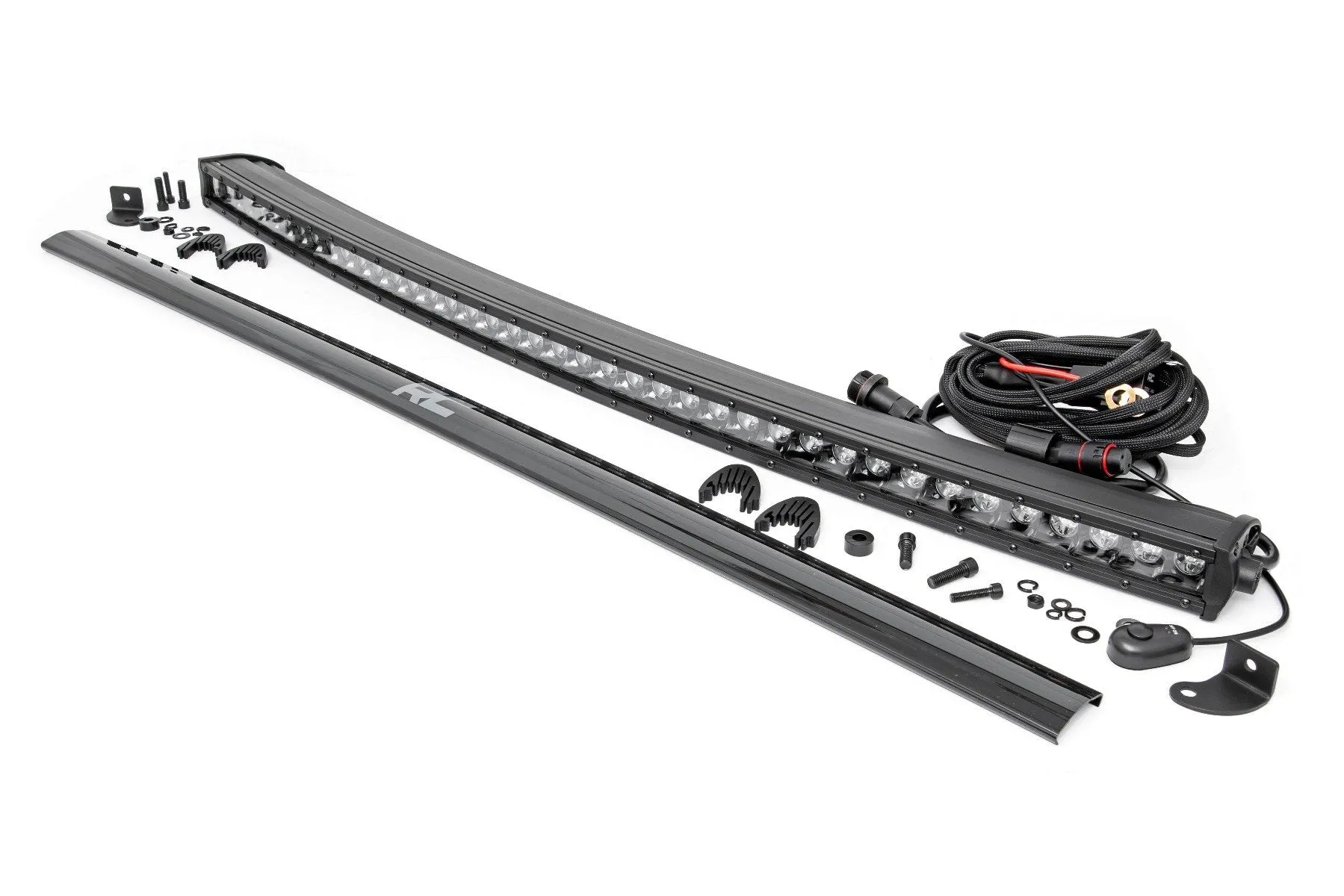 40 Inch Black Series LED Light Bar | Curved | Single Row PN# 72740BL