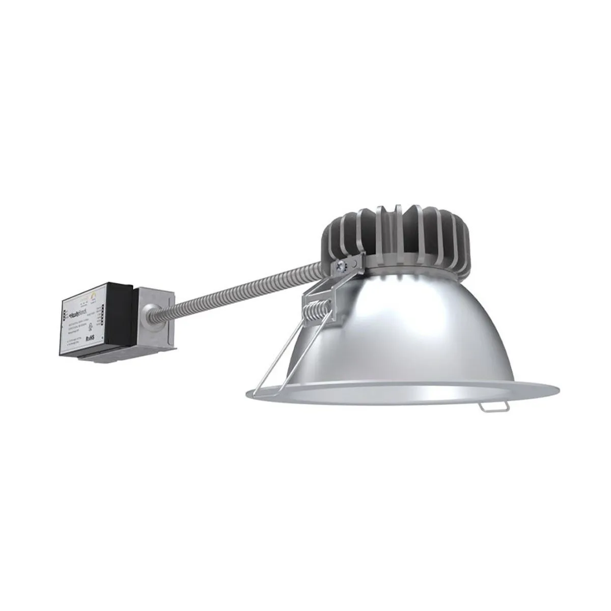 6 Inch LBR Commercial LED Recessed Light, 25 Watts, 1000|1500|2000 Lumens, Selectable CCT, Battery Included