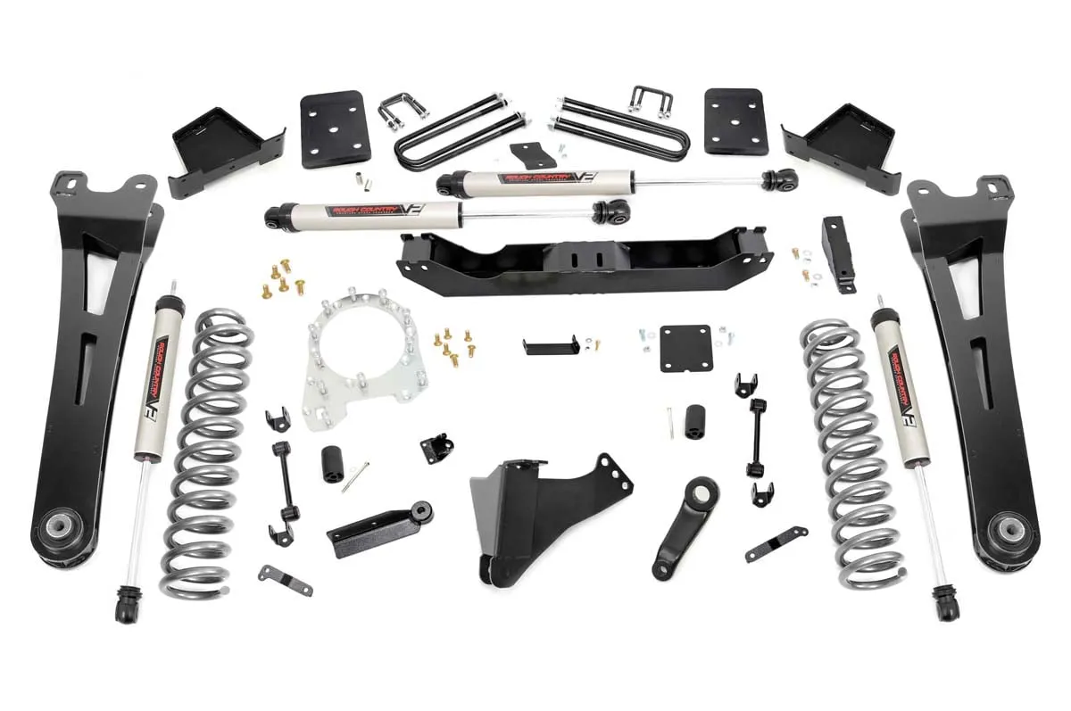 6 Inch Lift Kit | R/A | No OVLD | V2 Shocks | Ford F-250/F-350 Super Duty (17-22) PN# 55670