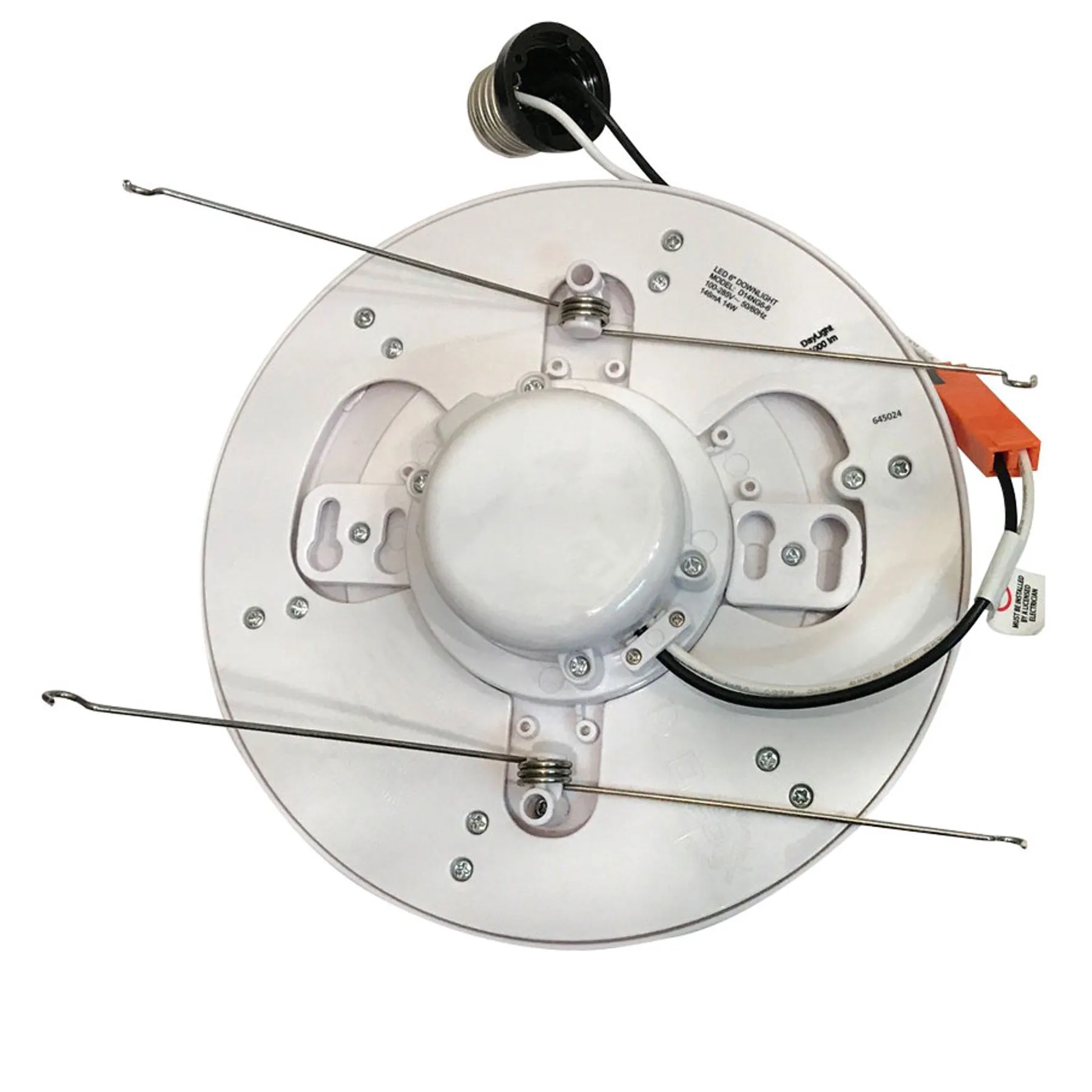75-Watt Equivalent Universal 6in. 1000 Lumens LED Downlight Light Replacement Disc, Retrofit E26 Adapter Included