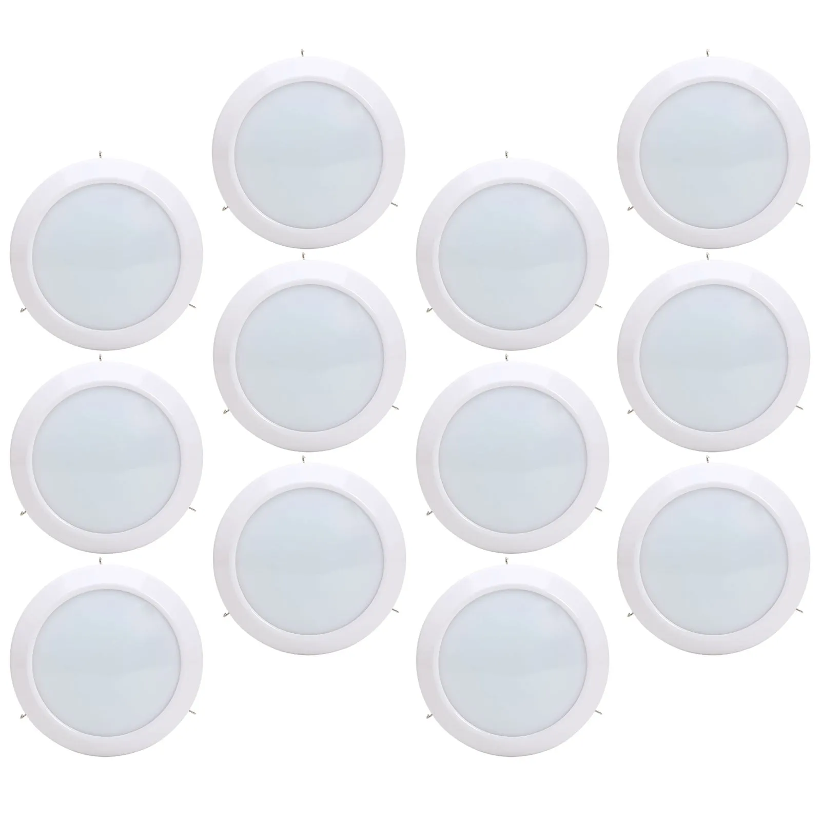 75-Watt Equivalent Universal 6in. 1000 Lumens LED Downlight Light Replacement Disc, Retrofit E26 Adapter Included