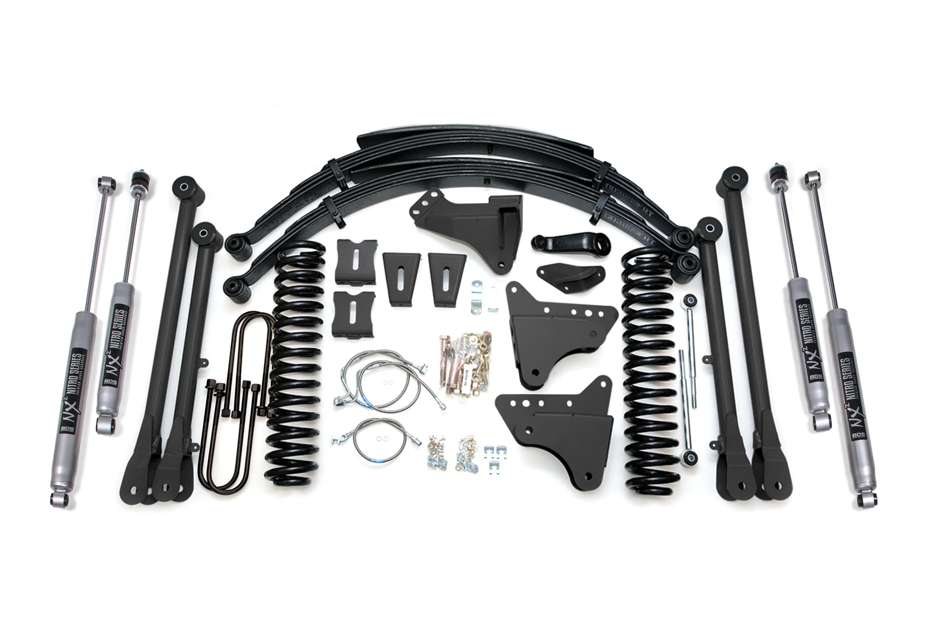 8 Inch Lift Kit w/ 4-Link | Ford F-250/F-350 Super Duty (05-07) 4WD | Diesel