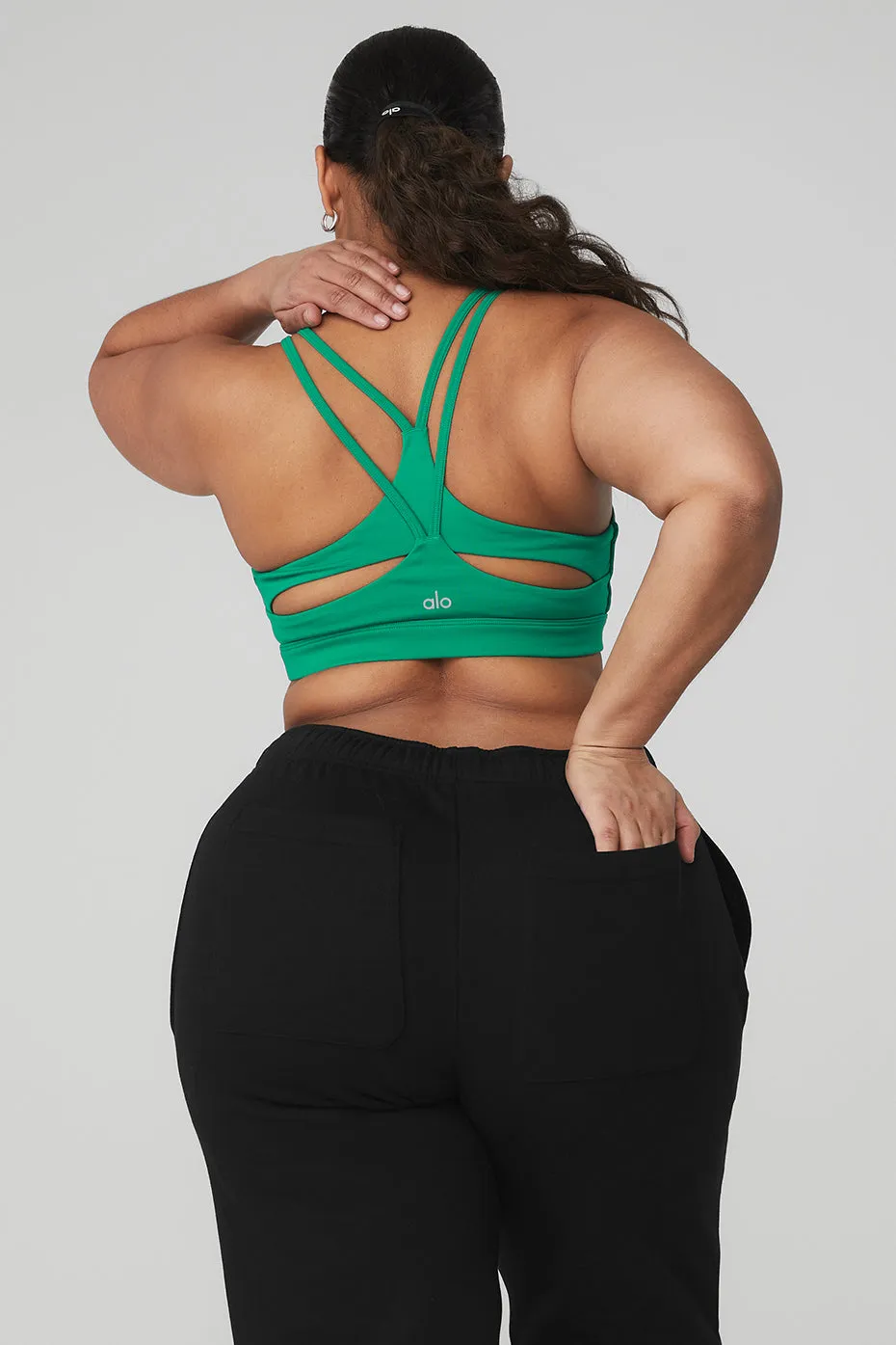 Airbrush Suspension Bra - Green Emerald