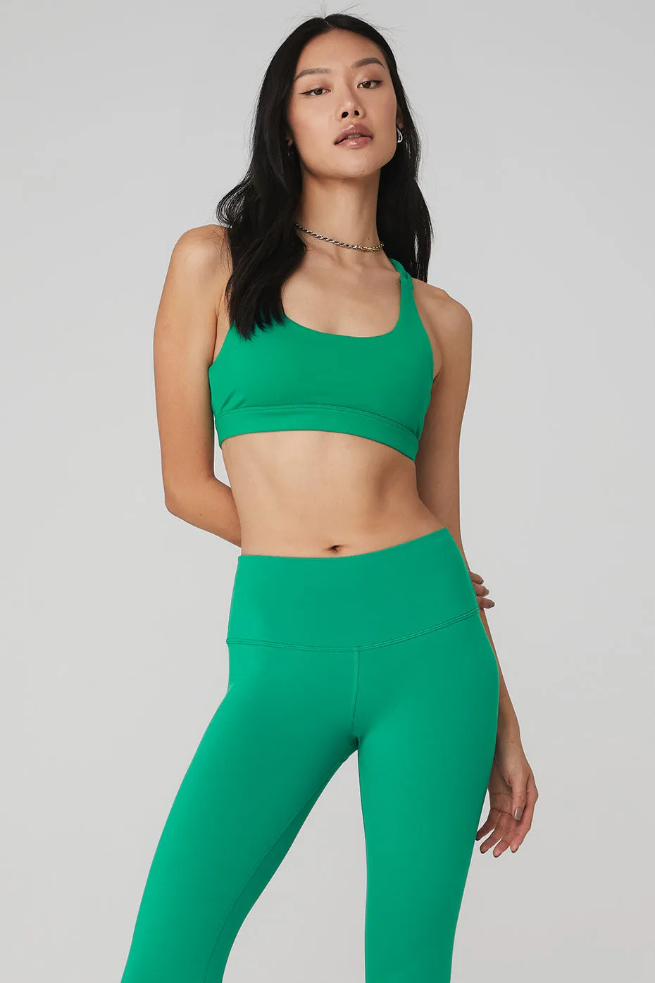 Airbrush Suspension Bra - Green Emerald