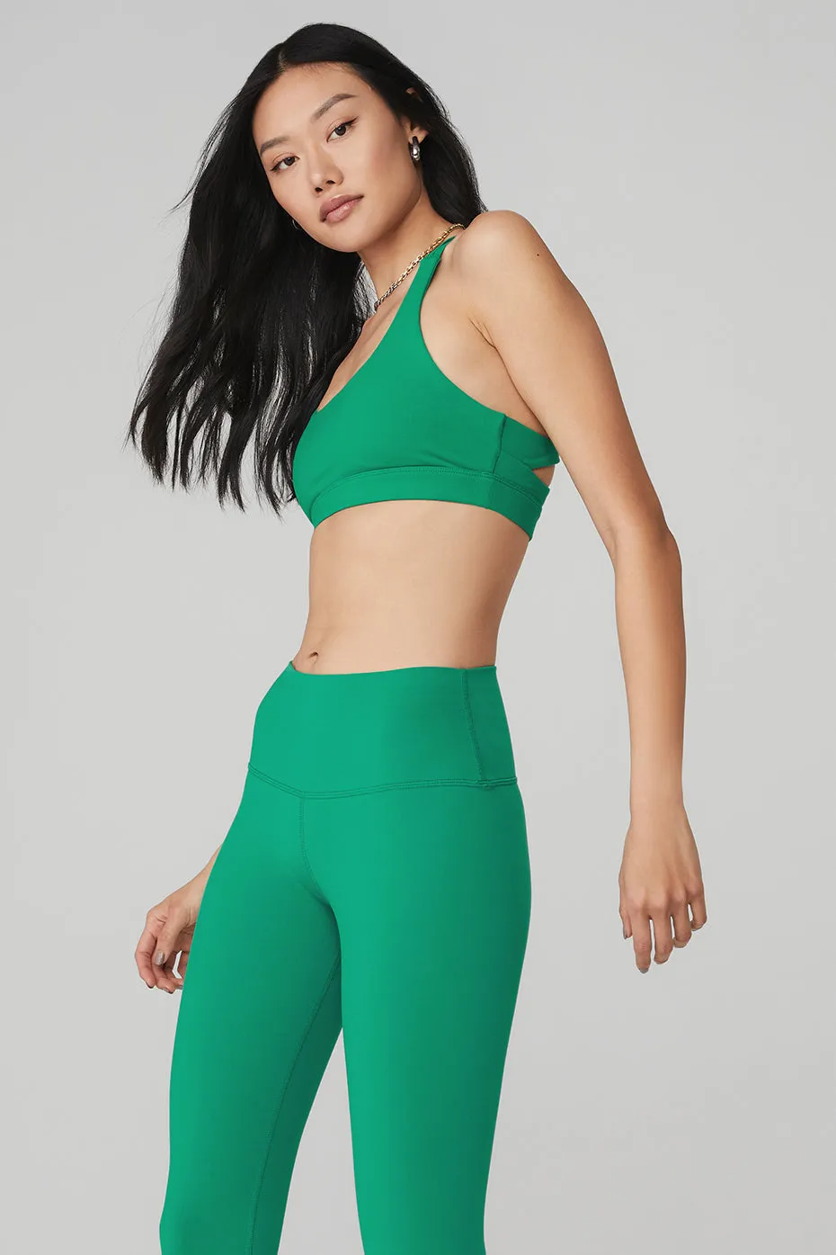 Airbrush Suspension Bra - Green Emerald
