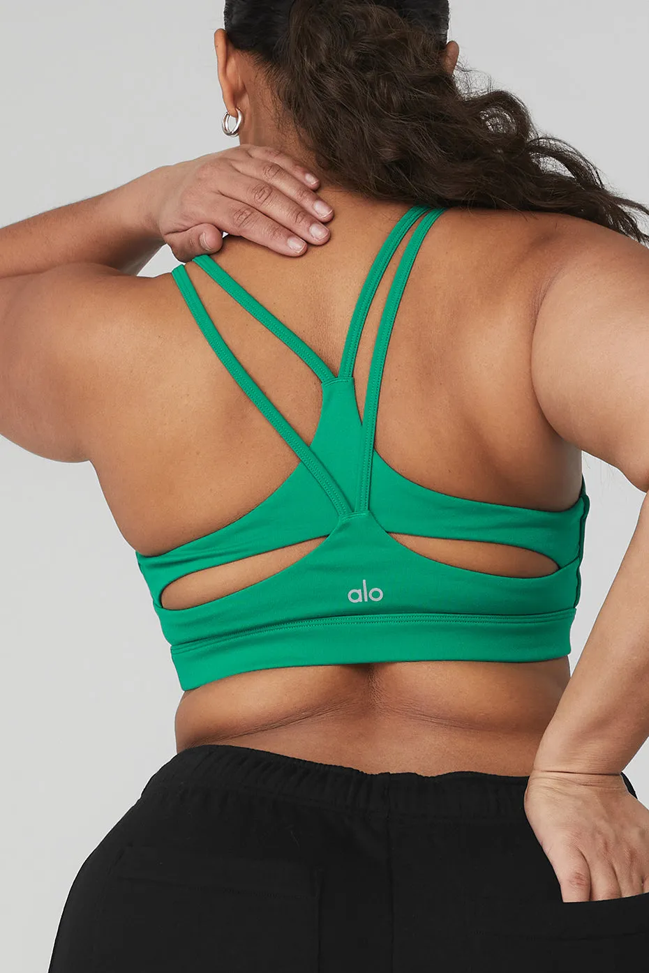 Airbrush Suspension Bra - Green Emerald