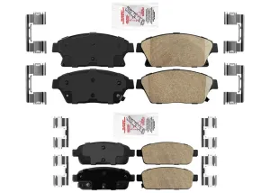 AME Improved Front   Rear Ceramic Brake Pads Set For Verano 12-17 VOLT 11-15