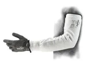Ansell " Gray HyFlex® 13 Gauge INTERCEPT™ Technology A3 ANSI Level Cut Resistant Sleeve With Elastic Top Closure