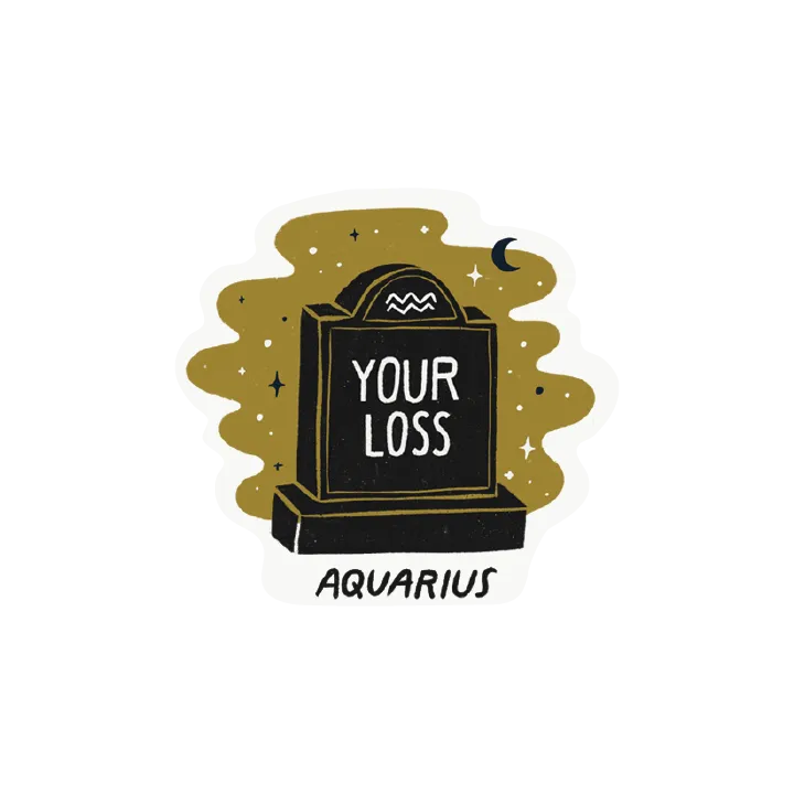 Aquarius as a Tombstone