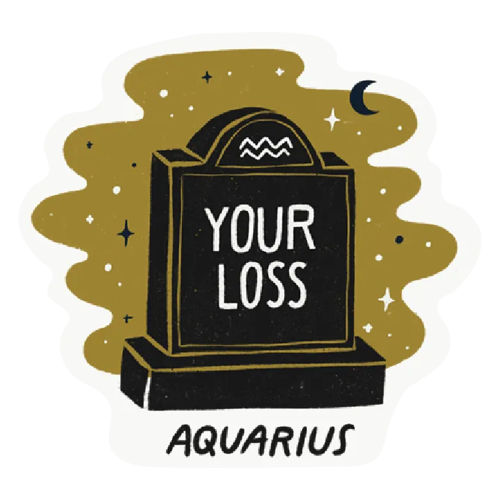 Aquarius as a Tombstone