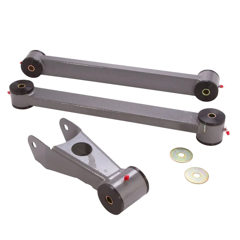 BBK Performance Control Arm - Lower/Upper - Polyurethane Bushings - Steel - Gray Powder Coat
