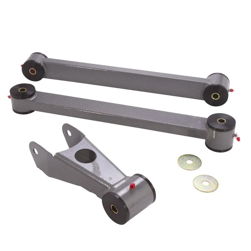 BBK Performance Control Arm - Lower/Upper - Polyurethane Bushings - Steel - Gray Powder Coat