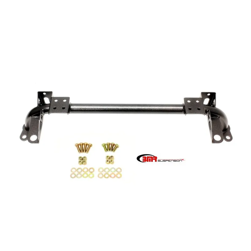 BMR Suspension Radiator Support /w Sway Bar Mount  - Black Hammertone - 2005-14 Mustang