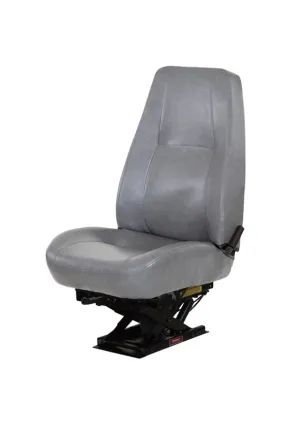 Bostrom T910 Mid Back Truck Seat in Gray Vinyl PN 2343070-546