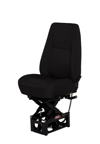 Bostrom T915 Mid Back Suspension Seat - Black Mordura Cloth w/ Heat