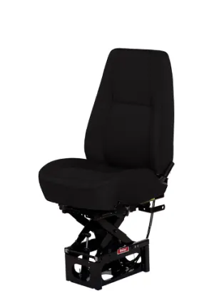 Bostrom T915 Mid Back Suspension Seat - Black Mordura Cloth w/ Heat