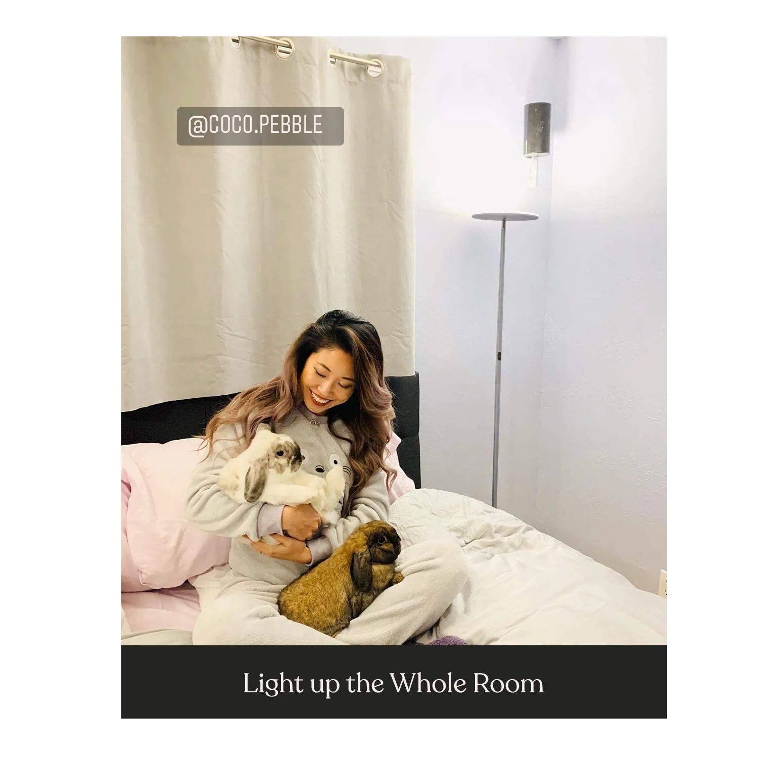 Brightech Sky LED Floor Lamp Super Bright Torchiere Floor Lamp