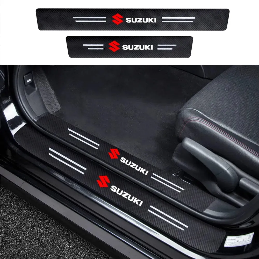 Carbon Fiber Door Sill Protector (4 Pcs)