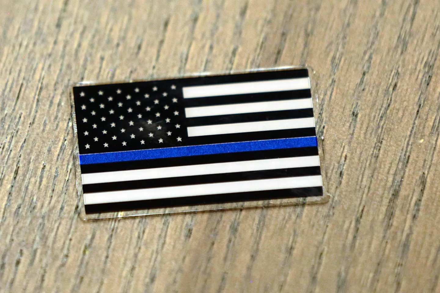 Chrome US Flag Helmet Decal