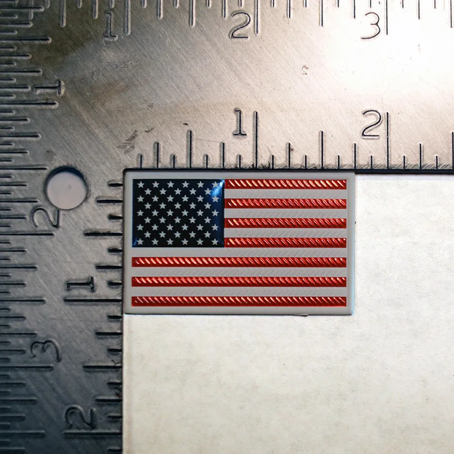 EmbossTech US Flag | Raised Helmet Decal
