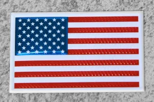 EmbossTech US Flag | Raised Helmet Decal