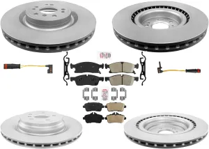 Front & Rear Disc Brake Rotors Ceramic Pads For Mercedes Benz GL350 2013-2016