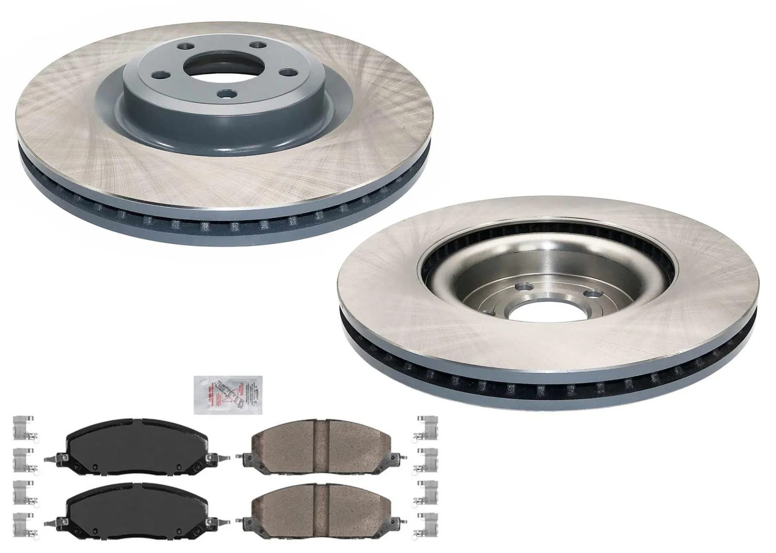 FT Coated Brake Disc Rotors Brake Pad Set For Explorer ST 20-24 Red Caliper Opt