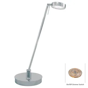 George's Reading Room 1 Light LED Pharmacy Table Lamp Chrome Finish