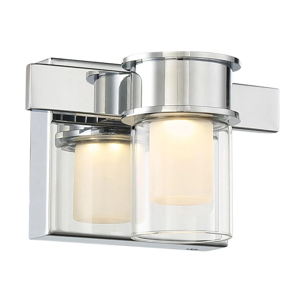 Herald Square 7 in. LED Bath Sconce Chrome finish