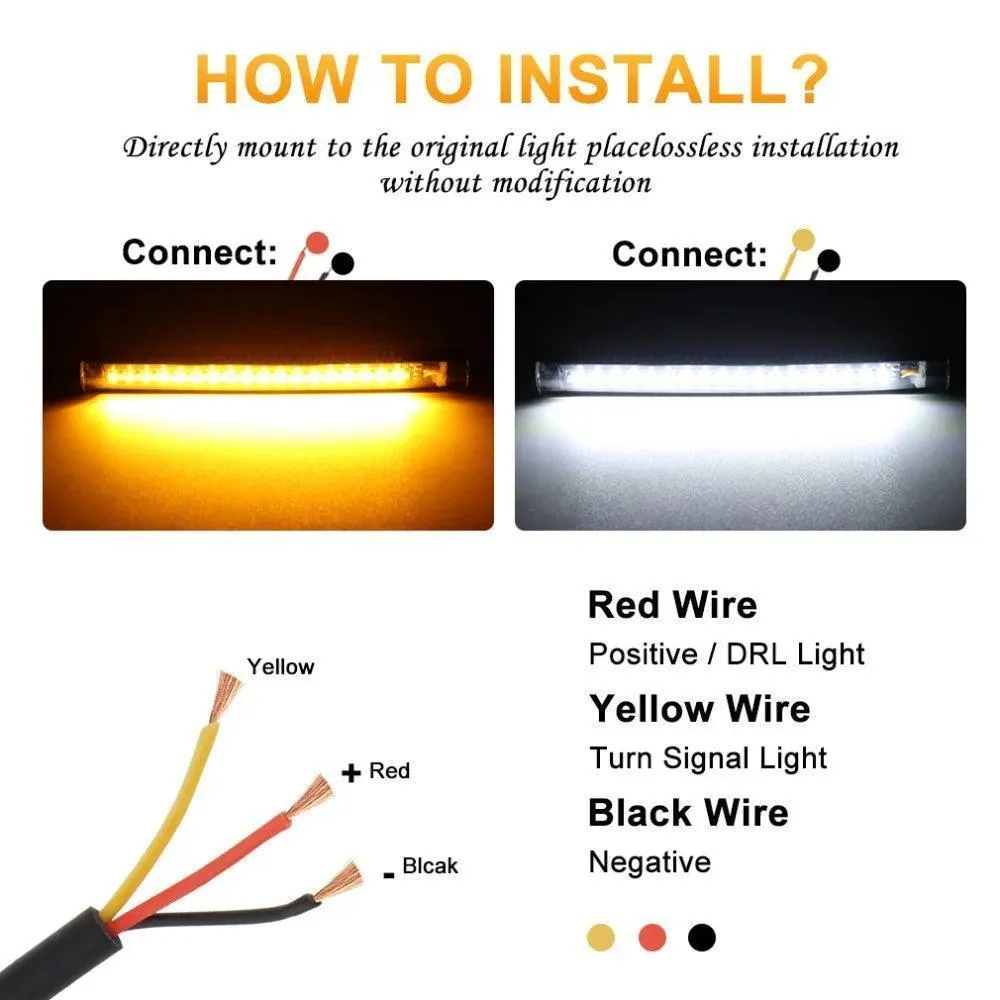LED Motorcycle Signal Light & DRL Combo: Enhanced Visibility & Style Upgrade