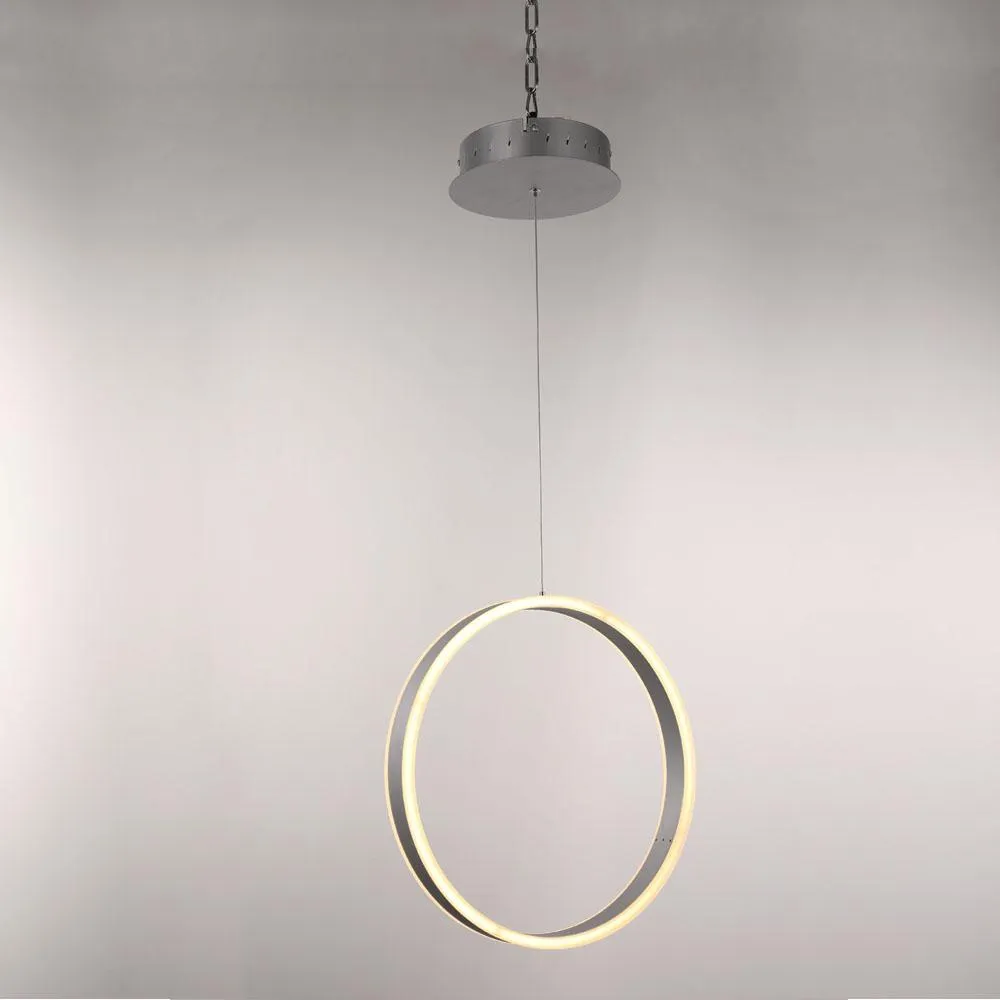 LED Pendant Light Fixture, Dimmable, 3000K (Warm White), Aluminum (P2192-40)