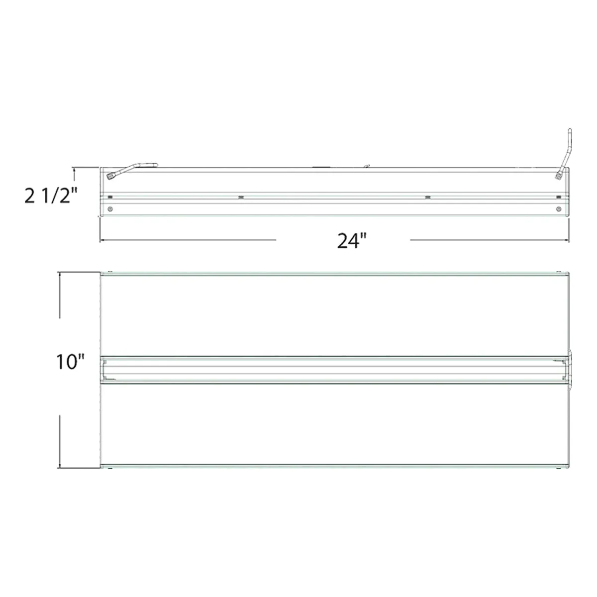Linear High Bay LED Light, 80/120/160W, 23000lm, 4000K/5000K, 120-277V