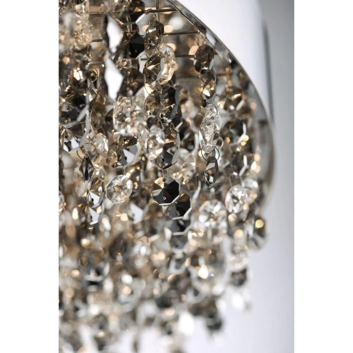 Mystic 16 in. 11 Light LED Flush Mount Light Polished Chrome Finish