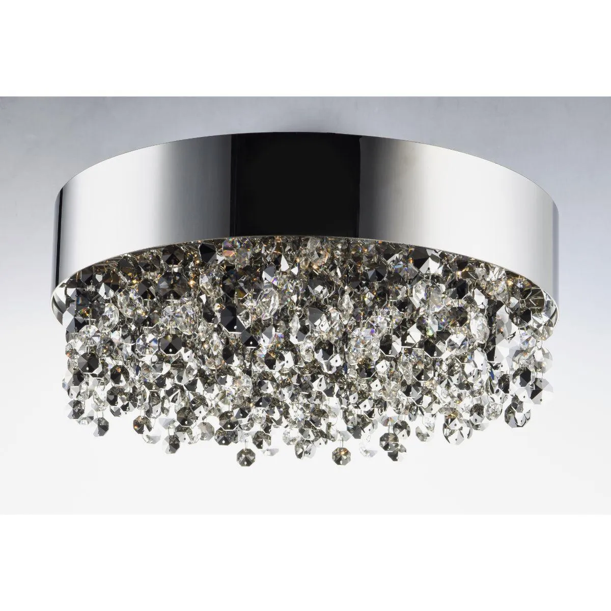 Mystic 16 in. 11 Light LED Flush Mount Light Polished Chrome Finish