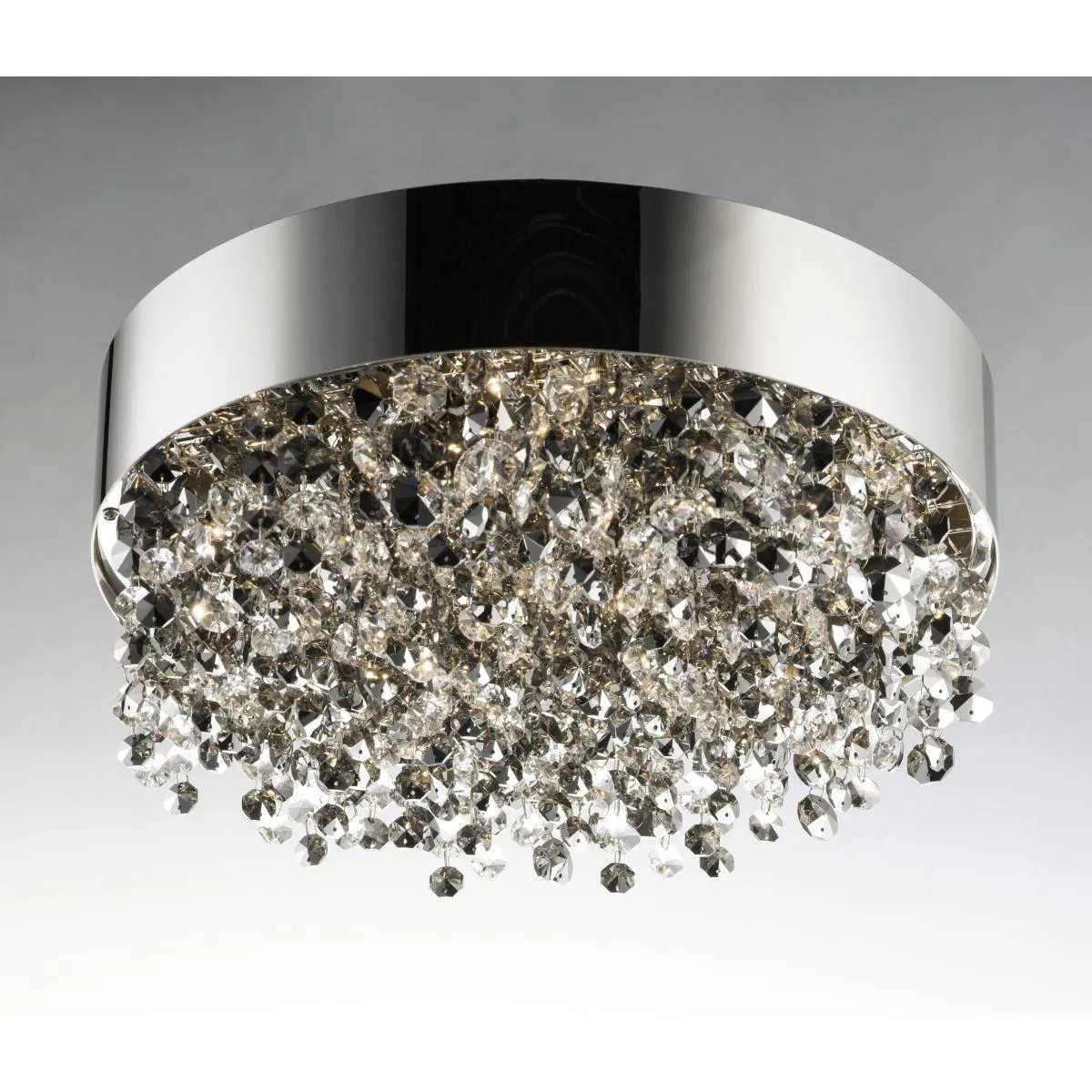 Mystic 16 in. 11 Light LED Flush Mount Light Polished Chrome Finish