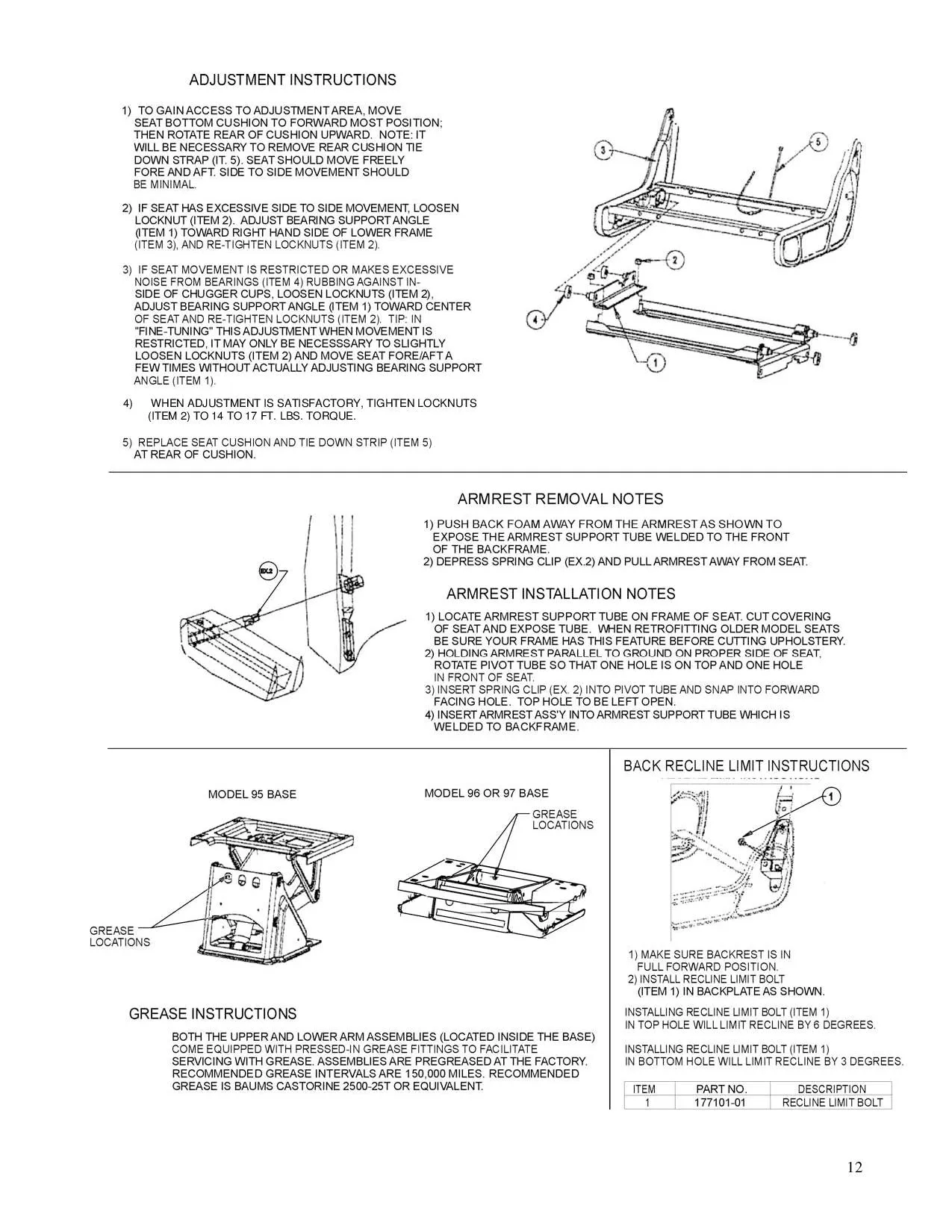 NATIONAL SEAT LOW RIDE BASE