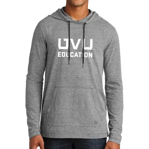 New Era Tri-Blend Performance Pullover Hoodie Tee- UVU Education