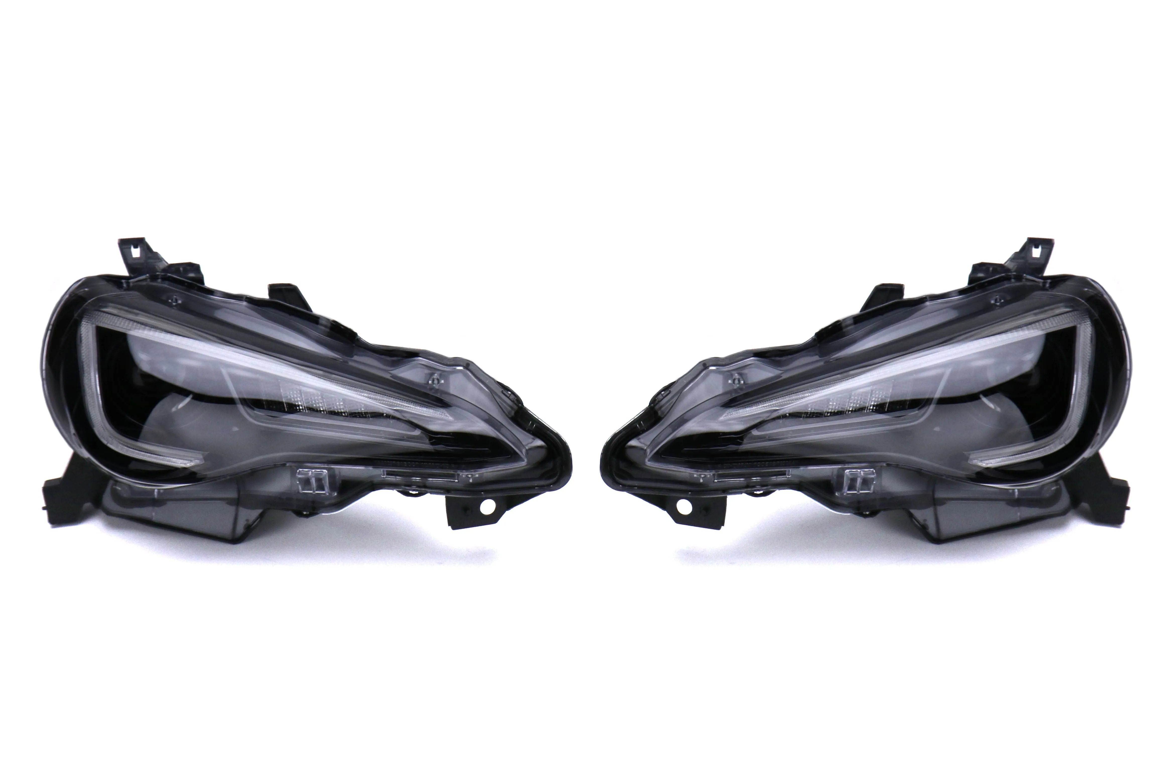 OLM LED Headlights FRS BRZ 86 (13-20) Black w/ LED Sequential Turn Signal