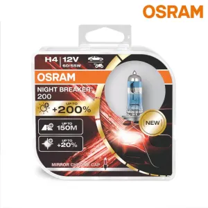 Osram Night Breaker 200 H4 Bulb Set