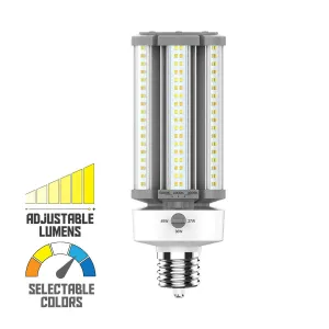 Post Top LED Lamp, 27W|36W|45W, 6500 Lumens, Selectable CCT, EX39 Mogul Base, 120-277V
