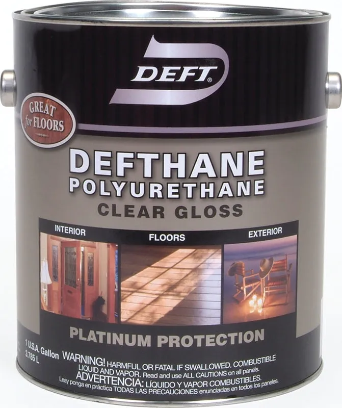 PPG Defthane 020-01 Polyurethane, Gloss, Liquid, Amber, 1 gal, Can :GAL: QUANTITY: 4