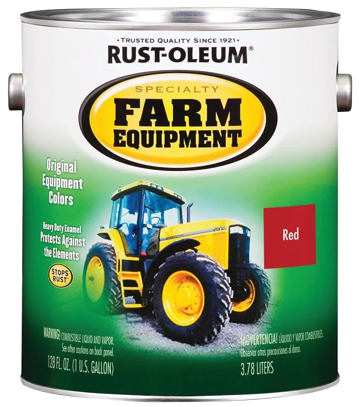 RUST-OLEUM SPECIALTY 7466402 Farm Equipment Enamel, International Red, 1 gal Can :GAL: QUANTITY: 1